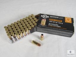 50 Rounds PPU Defense Line 9mm Luger 147 Grain JHP Self Defense Ammo