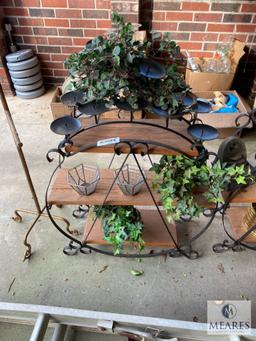 Group of Two Circular Plant Stands