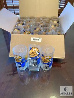 Lot of 20 Vintage Officer Big Mac McDonald's Drinking Glasses