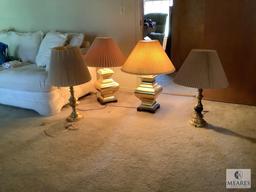 Lot of Four Lamps