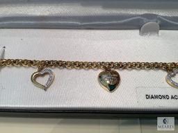 Diamond Accent Heart Bracelet