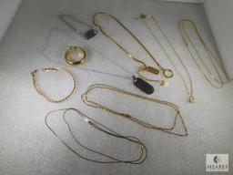 Nice Lot Of Silverstone And Gold Tone Jewelry