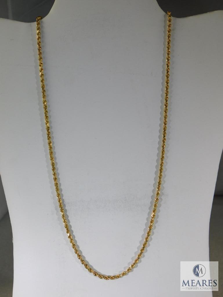 14K Yellow Gold Necklace.