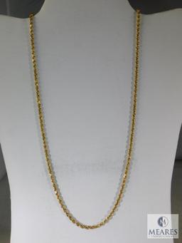 14K Yellow Gold Necklace.