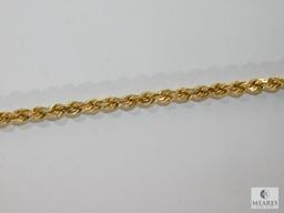 14K Yellow Gold Necklace.