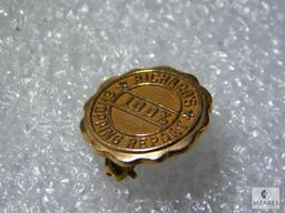 10K Yellow Gold 100% Richard's Shopping Report Pin