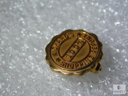 10K Yellow Gold 100% Richard's Shopping Report Pin