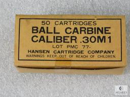 50 Rounds Commercial .30 Cal Carbine Ammo