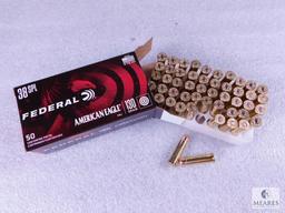 50 Rounds Federal American Eagle .38 Special Ammo. 130 Grain FMJ