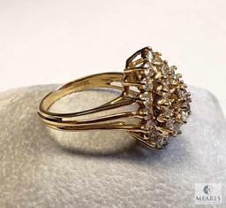 14KT Yellow Gold Pear Shaped Diamond Ring