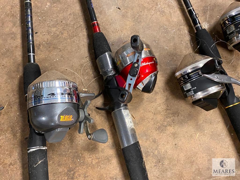 LARGE LOT of Fishing Rods and Reels, Nets and Small Tackle Box (PICKUP ONLY)