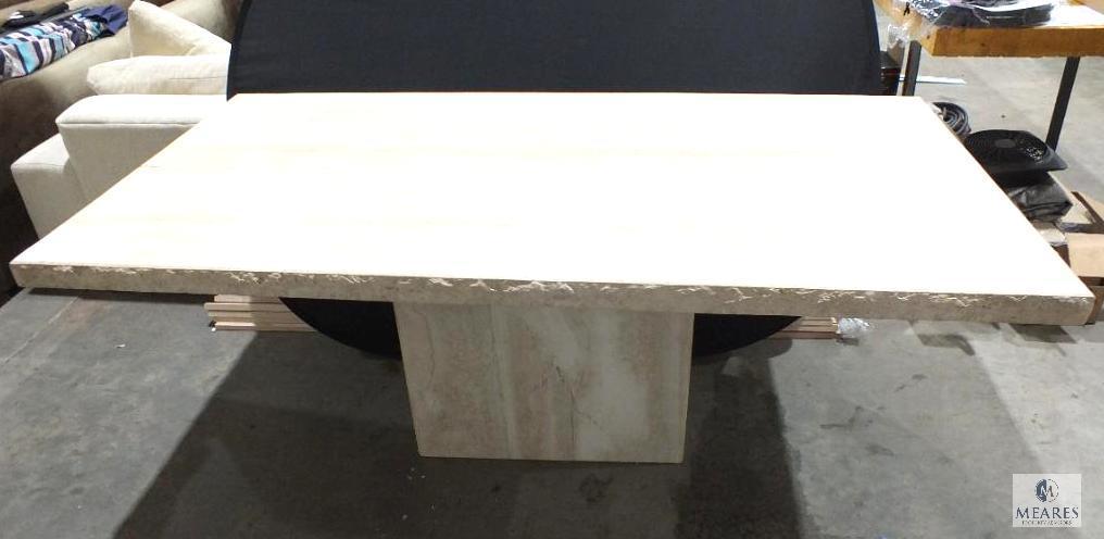 Large Heavy Marble Dining Room Table - Solid!