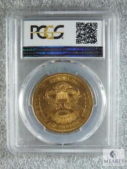 PCGS Graded 1851 US $20 Gold Double Eagle - AU50