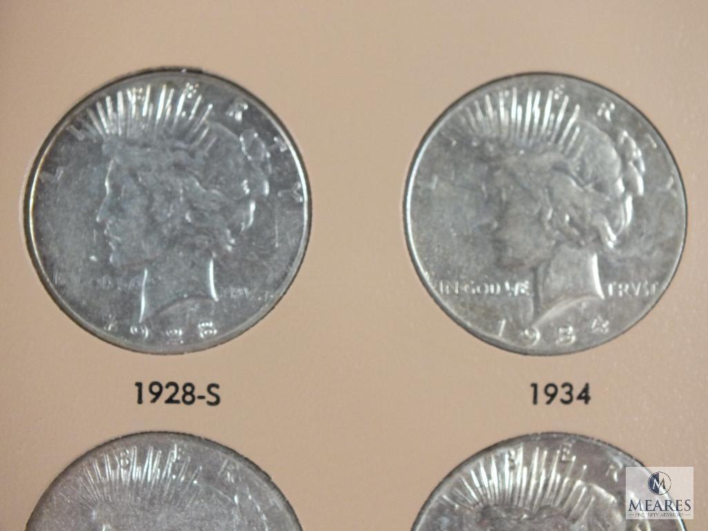 Complete Set of Peace Dollars in Dansco #7175 Archive-Quality Album