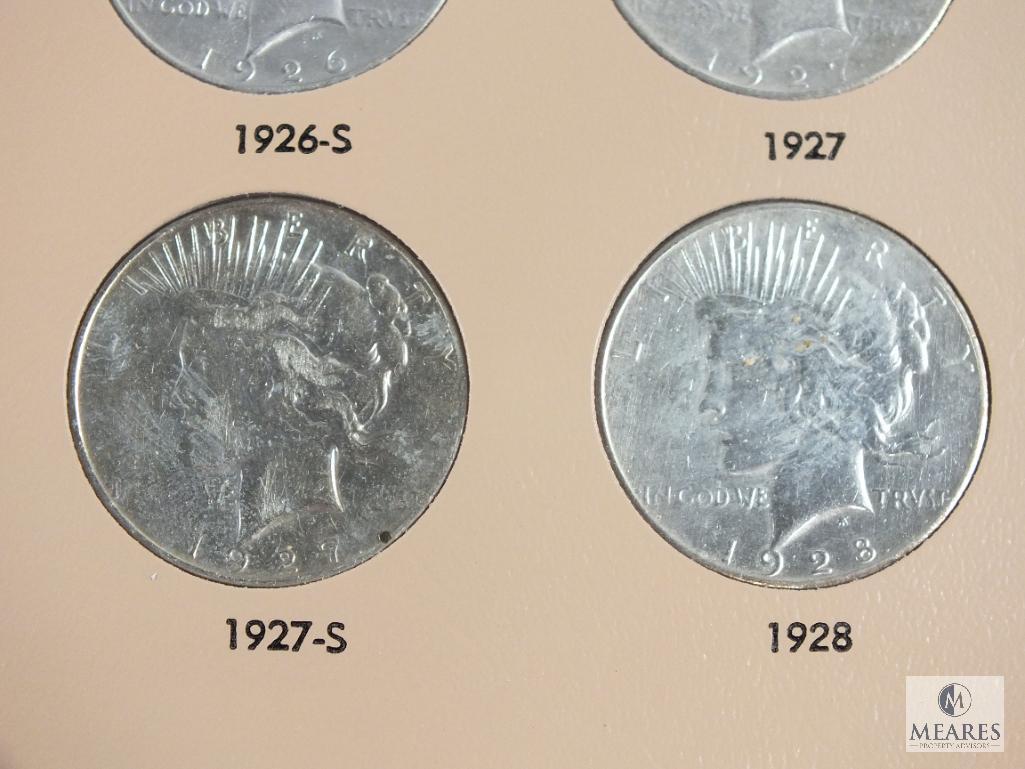 Complete Set of Peace Dollars in Dansco #7175 Archive-Quality Album