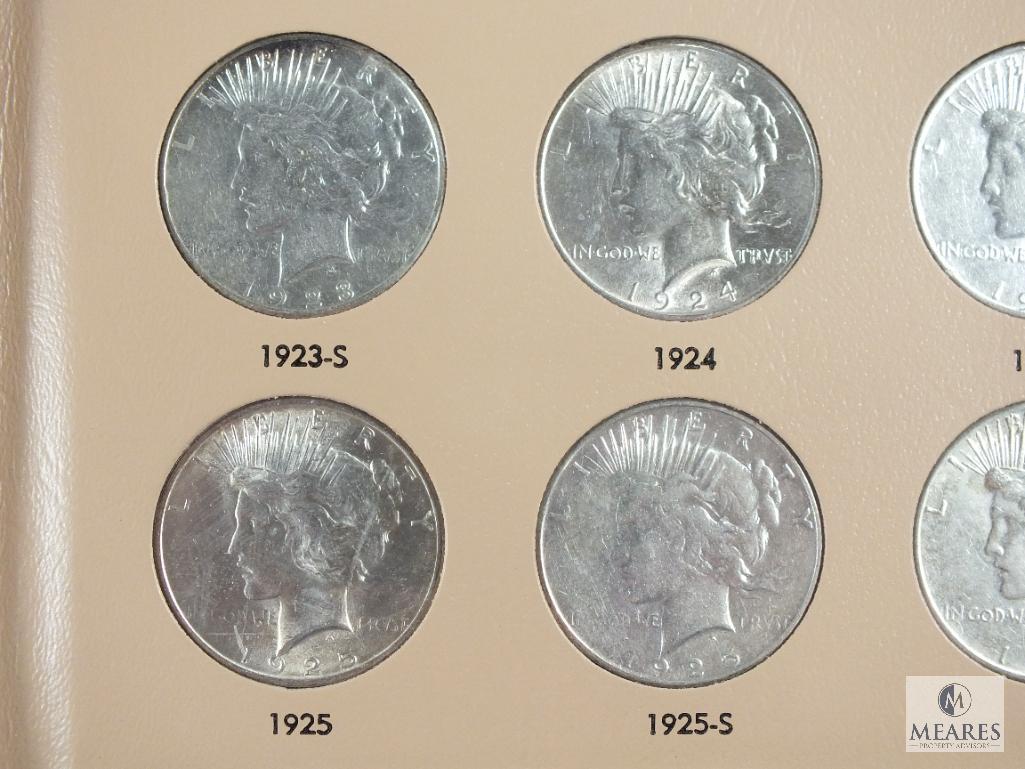 Complete Set of Peace Dollars in Dansco #7175 Archive-Quality Album