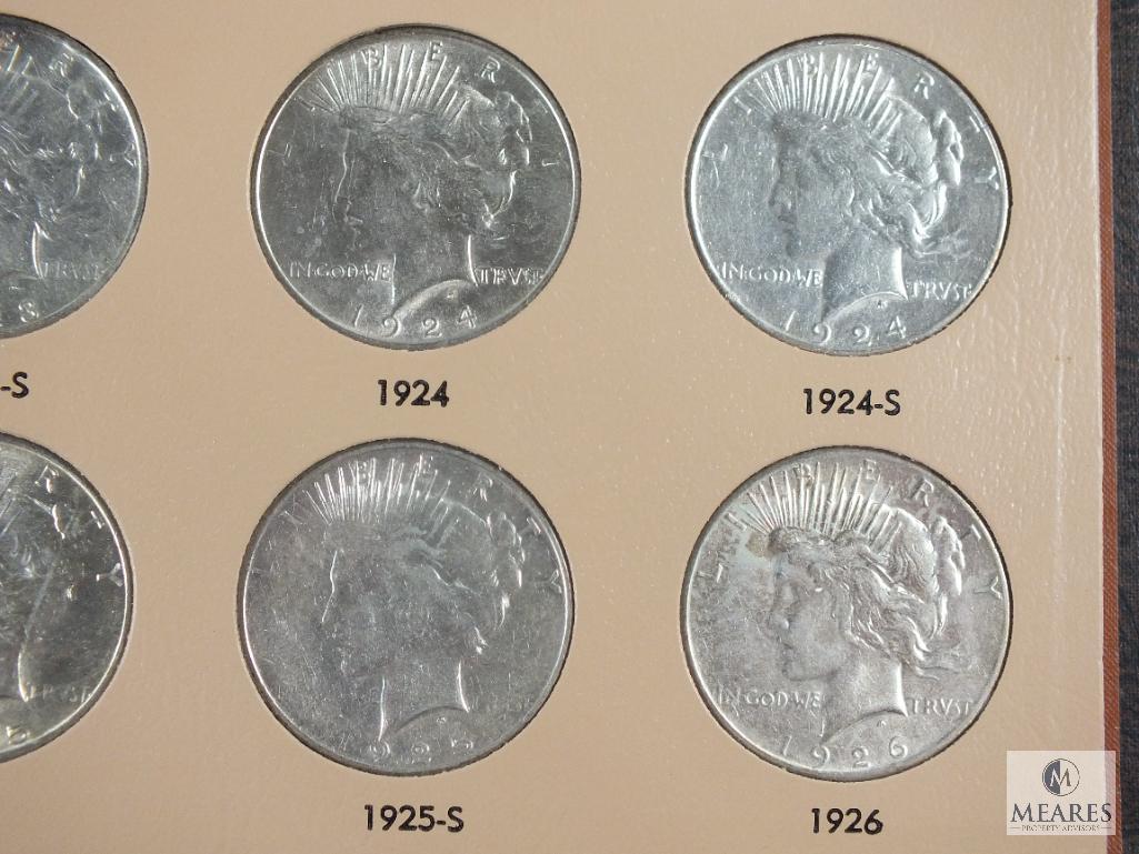 Complete Set of Peace Dollars in Dansco #7175 Archive-Quality Album