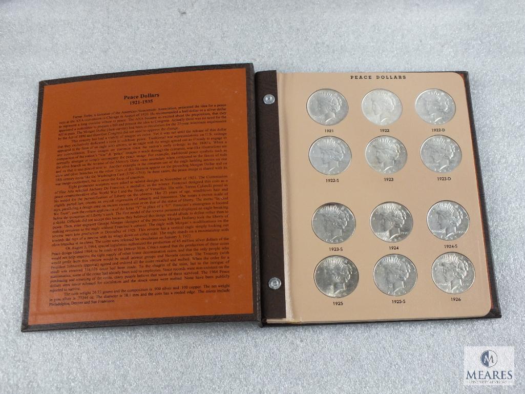 Complete Set of Peace Dollars in Dansco #7175 Archive-Quality Album