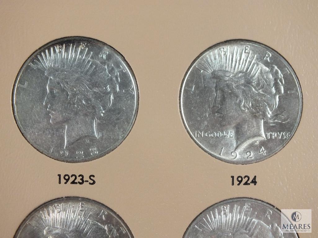 Complete Set of Peace Dollars in Dansco #7175 Archive-Quality Album