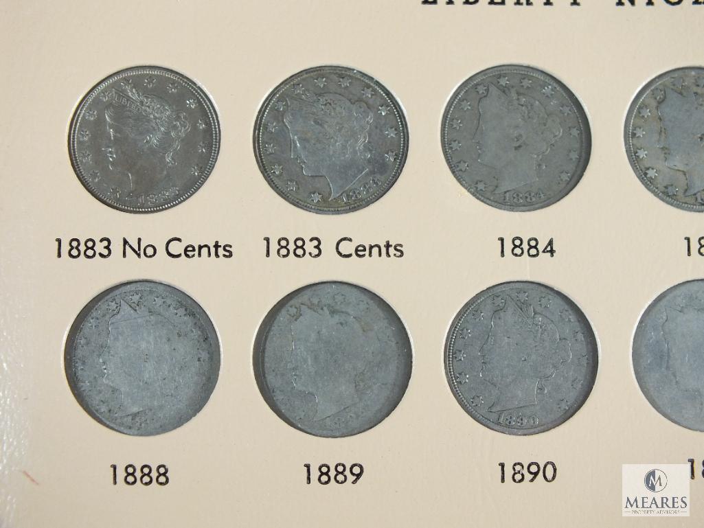 1883-1912 Liberty Head Nickel Collector Album