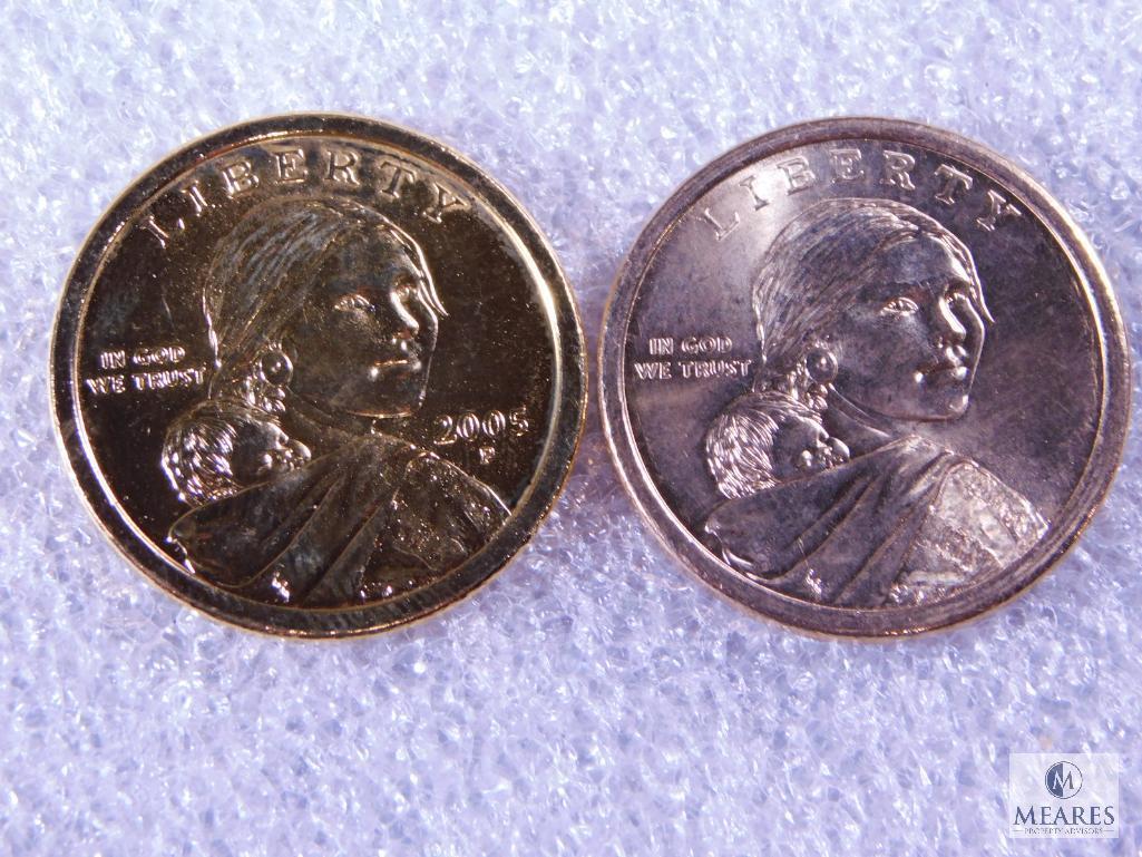 Seven Assorted Sacagawea Dollar