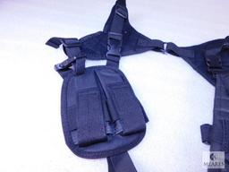 NEW Ambidextrous Tactical Shoulder Holster with Double Mag Pouch