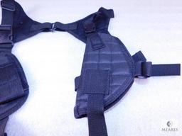 NEW Ambidextrous Tactical Shoulder Holster with Double Mag Pouch