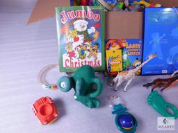 Large Lot of Assorted Childrens Toys & Books