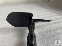 New Folding Survival Shovel with Pick Axe and Carrying Case