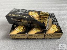 200 Rounds Sellier and Bellot 9mm Ammunition 115 Grain FMJ