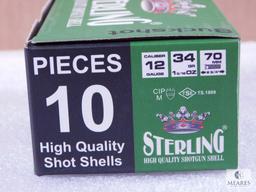 CASE 200 Rounds Sterling 12 Gauge Buckshot 2-3/4" Shotgun Shells 1-3/16 oz