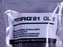 New Magpul PMAG 21 GL9 9mm Nato 21 Round Capacity with Indicator