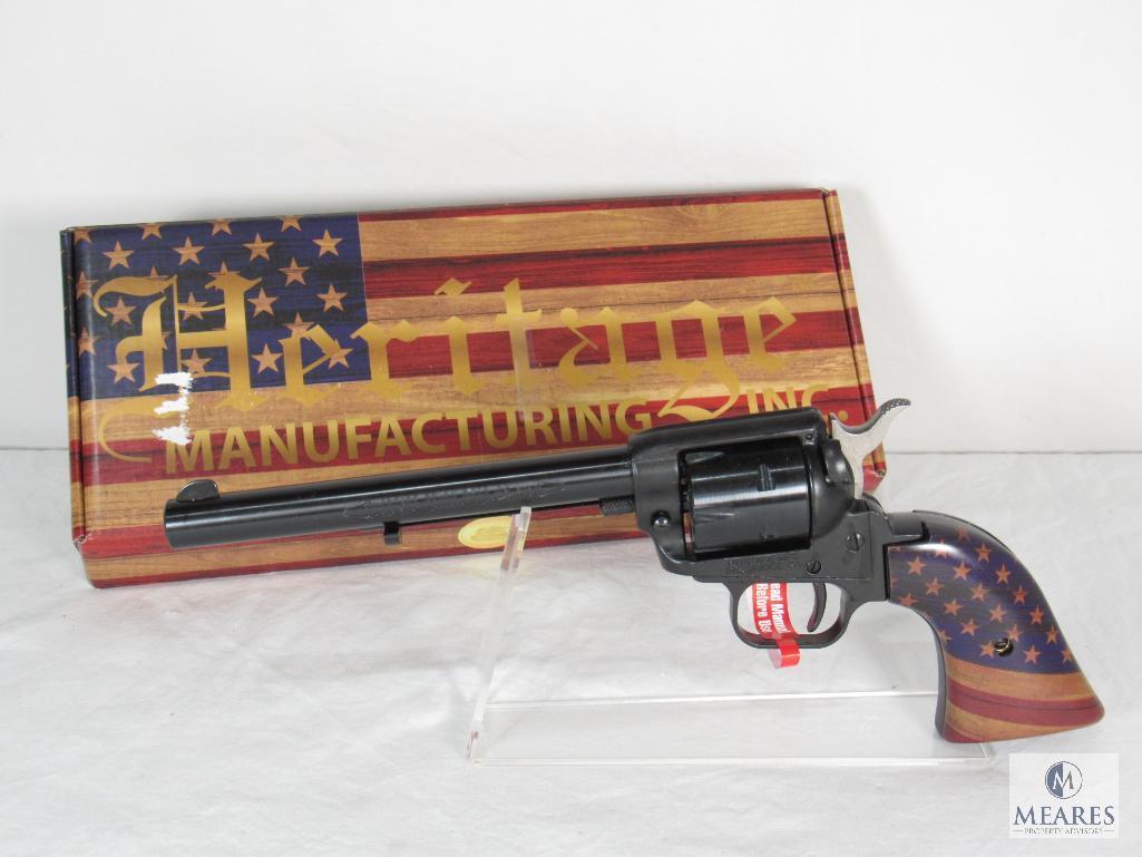 New Heritage Golden American Flag Rough Rider .22 LR Revolver