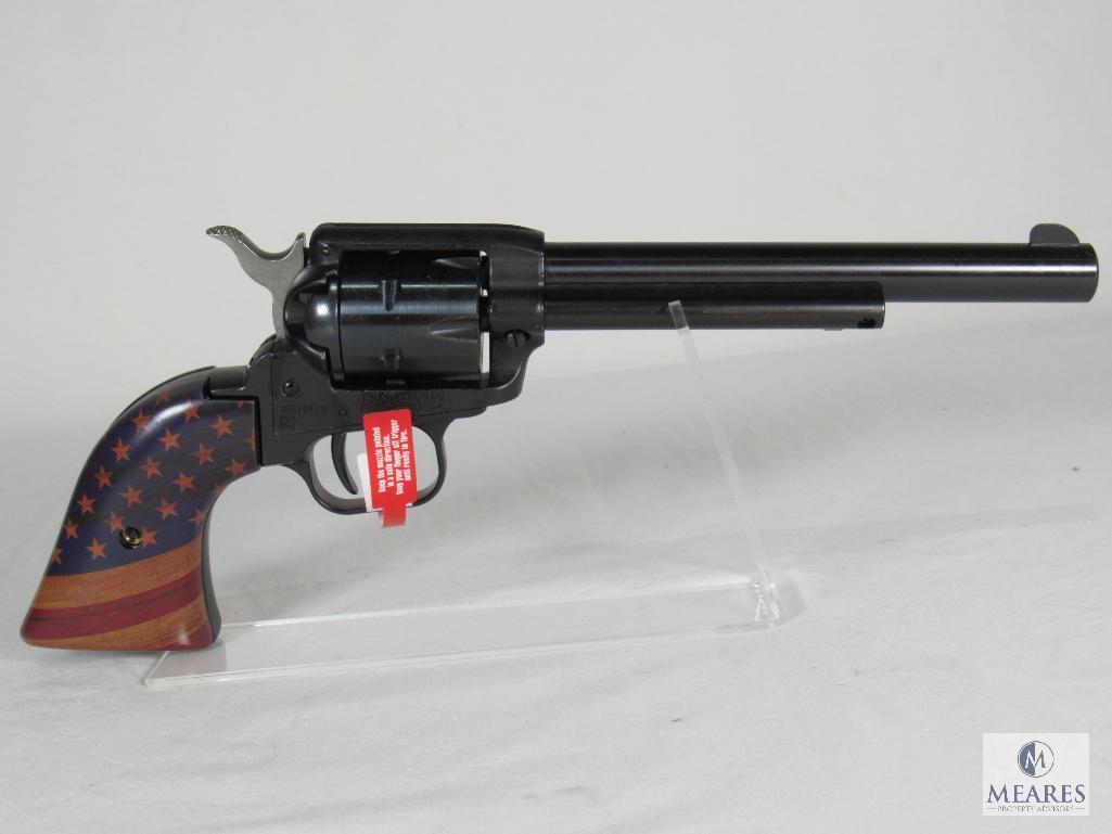 New Heritage Golden American Flag Rough Rider .22 LR Revolver