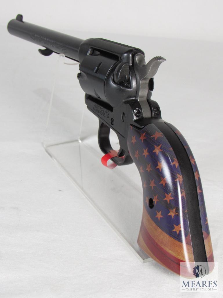 New Heritage Golden American Flag Rough Rider .22 LR Revolver