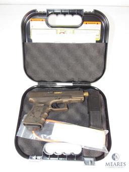 New Glock 19 Trump 45th Edition 9mm Semi-Auto Pistol with Zaffiri Gold Barrel