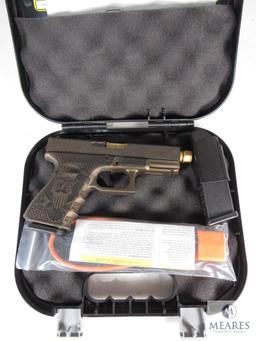 New Glock 19 Trump 45th Edition 9mm Semi-Auto Pistol with Zaffiri Gold Barrel