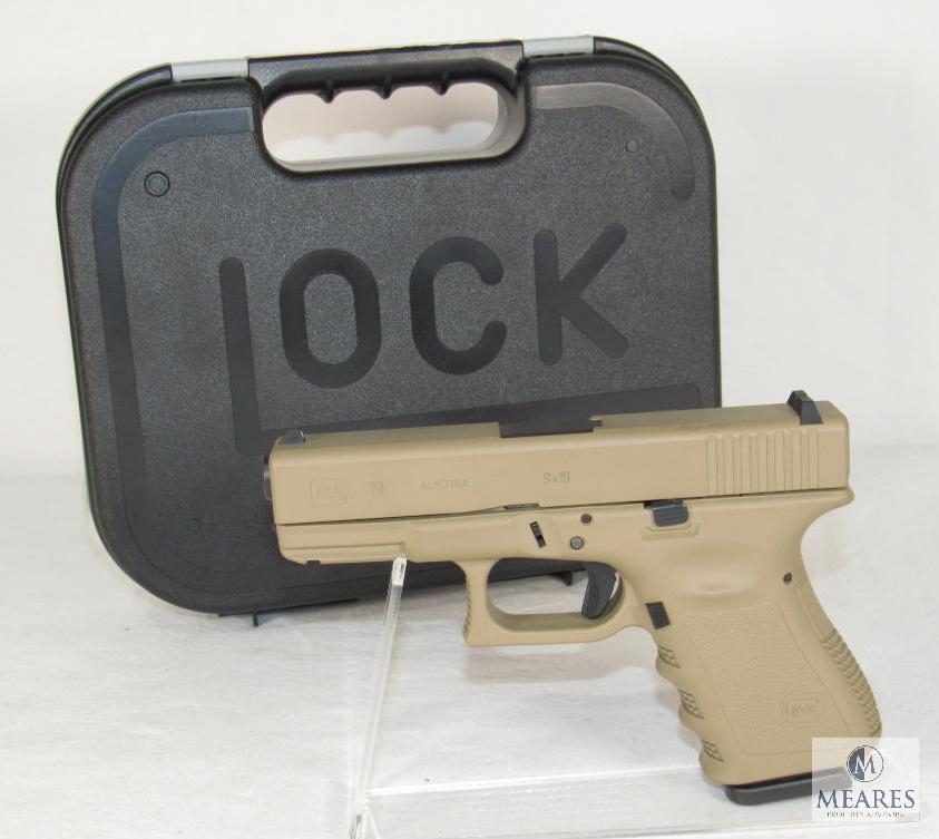 New Glock 19 Flat Dark Earth 9mm Luger Semi-Auto Pistol