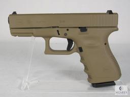 New Glock 19 Flat Dark Earth 9mm Luger Semi-Auto Pistol