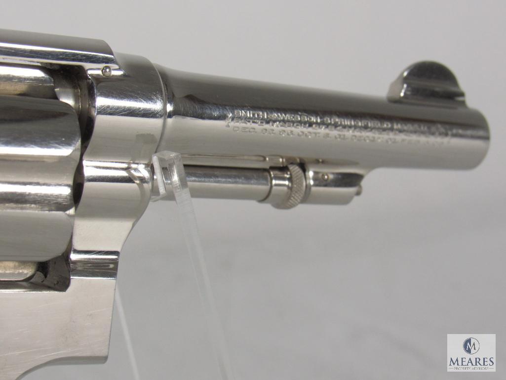 Smith & Wesson Model of 1905 .38 Special Nickel Revolver