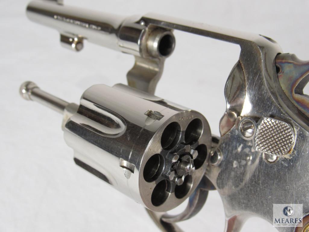 Smith & Wesson Model of 1905 .38 Special Nickel Revolver