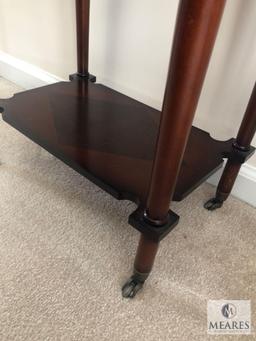 Vintage Wood Side Table with Drawer