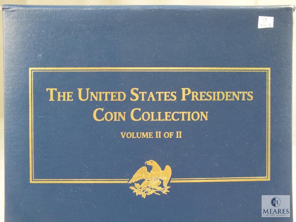 The US Presidents Coin Collection 2 Volumes 38 BU Presidential Dollars