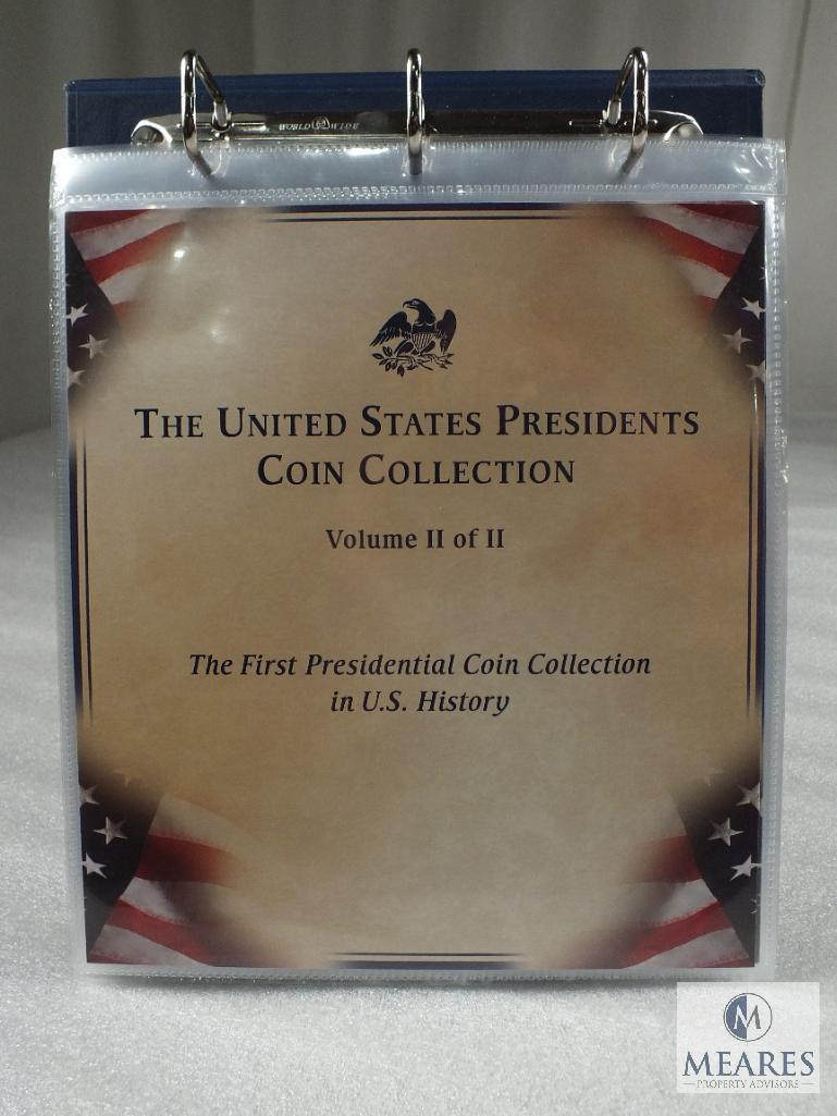 The US Presidents Coin Collection 2 Volumes 38 BU Presidential Dollars