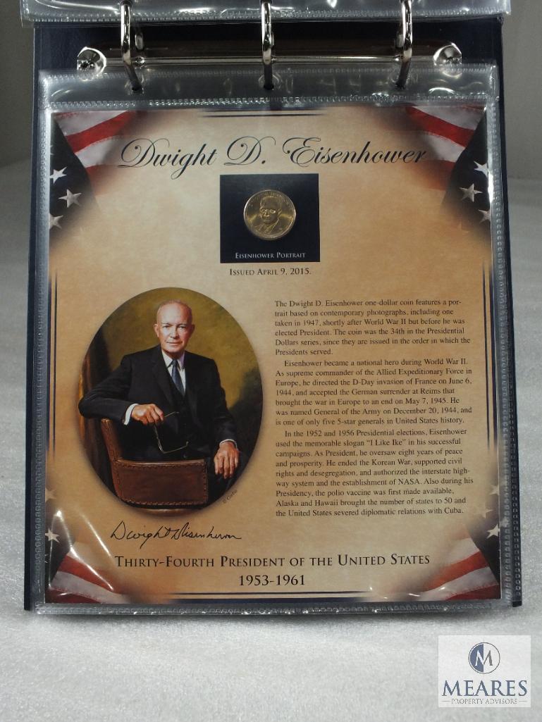 The US Presidents Coin Collection 2 Volumes 38 BU Presidential Dollars