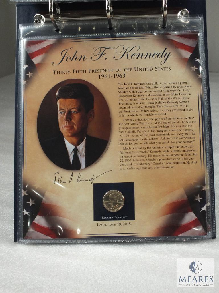 The US Presidents Coin Collection 2 Volumes 38 BU Presidential Dollars