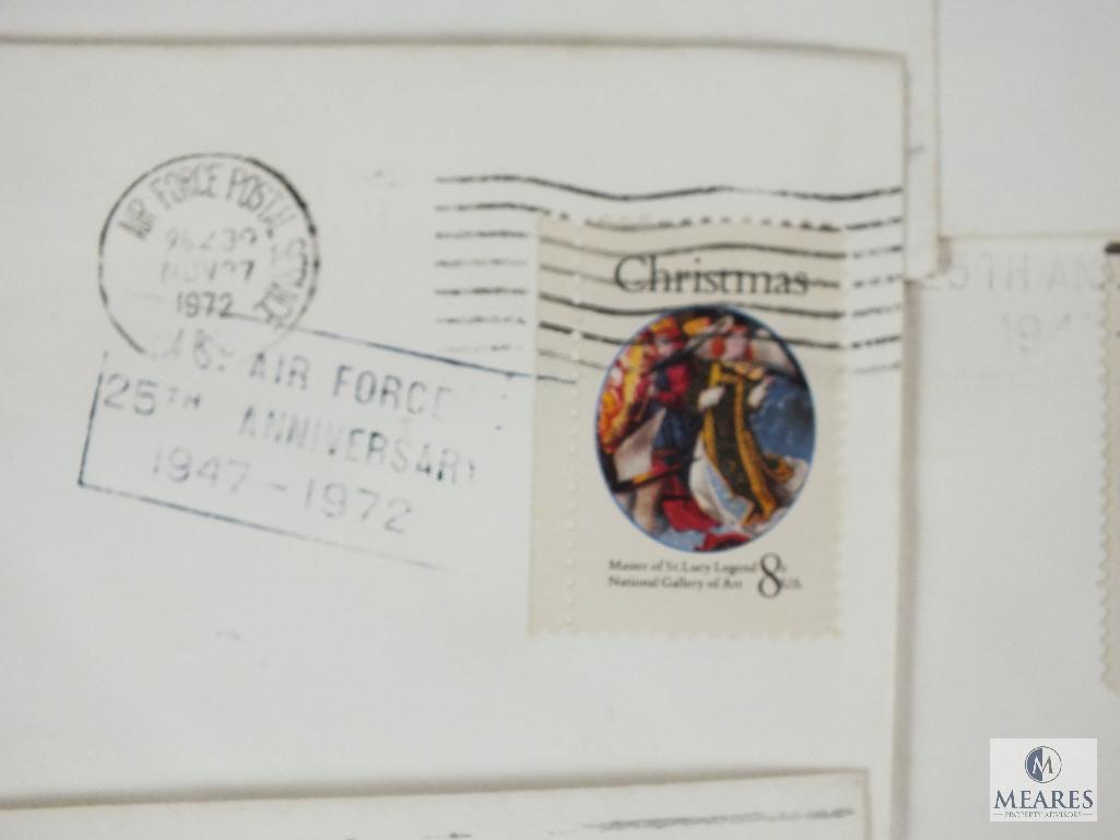 Many 1st Day Covers Including 25th Anniversary of Air Force, Christening of US Ships