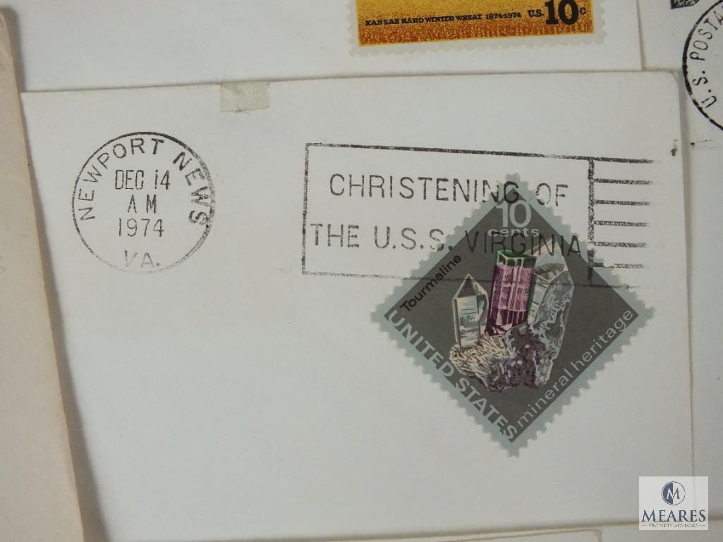 Many 1st Day Covers Including 25th Anniversary of Air Force, Christening of US Ships