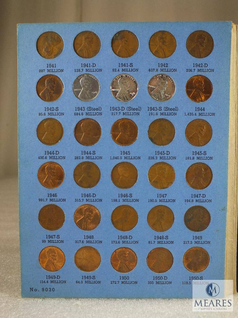 1941-971 Lincoln Cent Book - Complete With Mostly BU Includes 1943 P-D-S War Cents