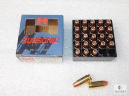 25 Rounds Hornady Subsonic 9mm Ammo. 147 Grain XTP Hollow Point Self Defense